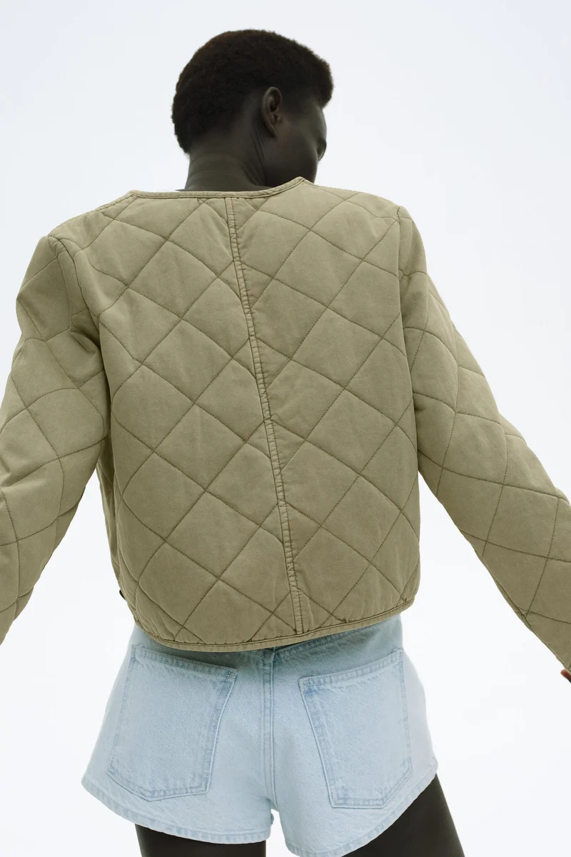 اتش اند ام Quilted cotton jacket