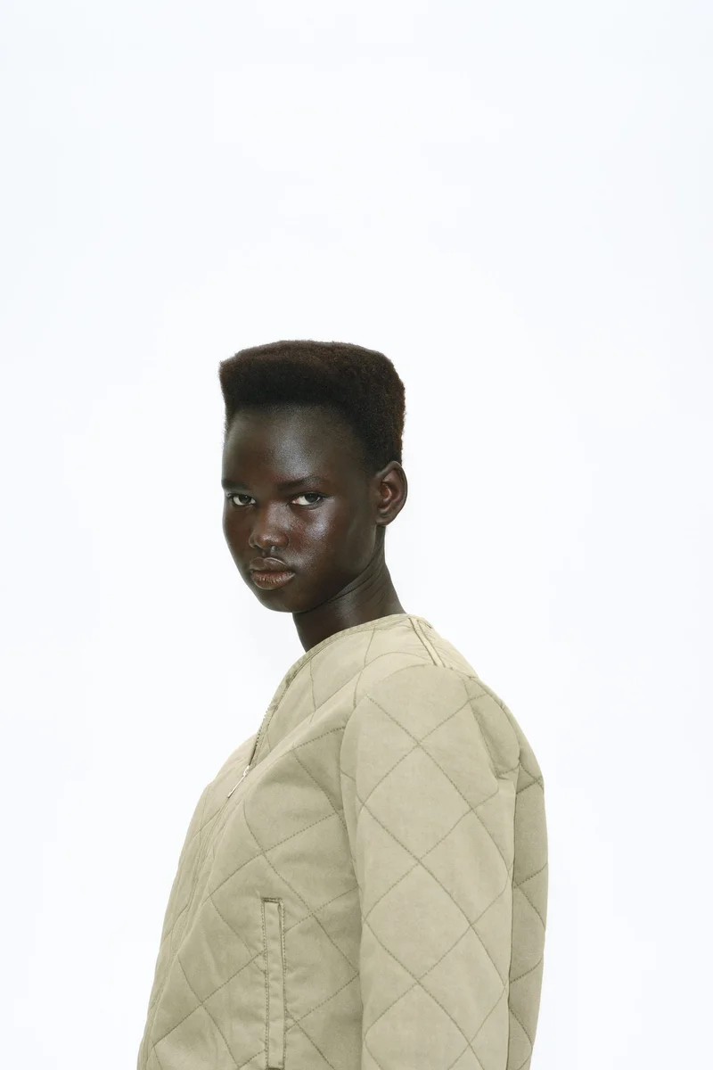 اتش اند ام Quilted cotton jacket