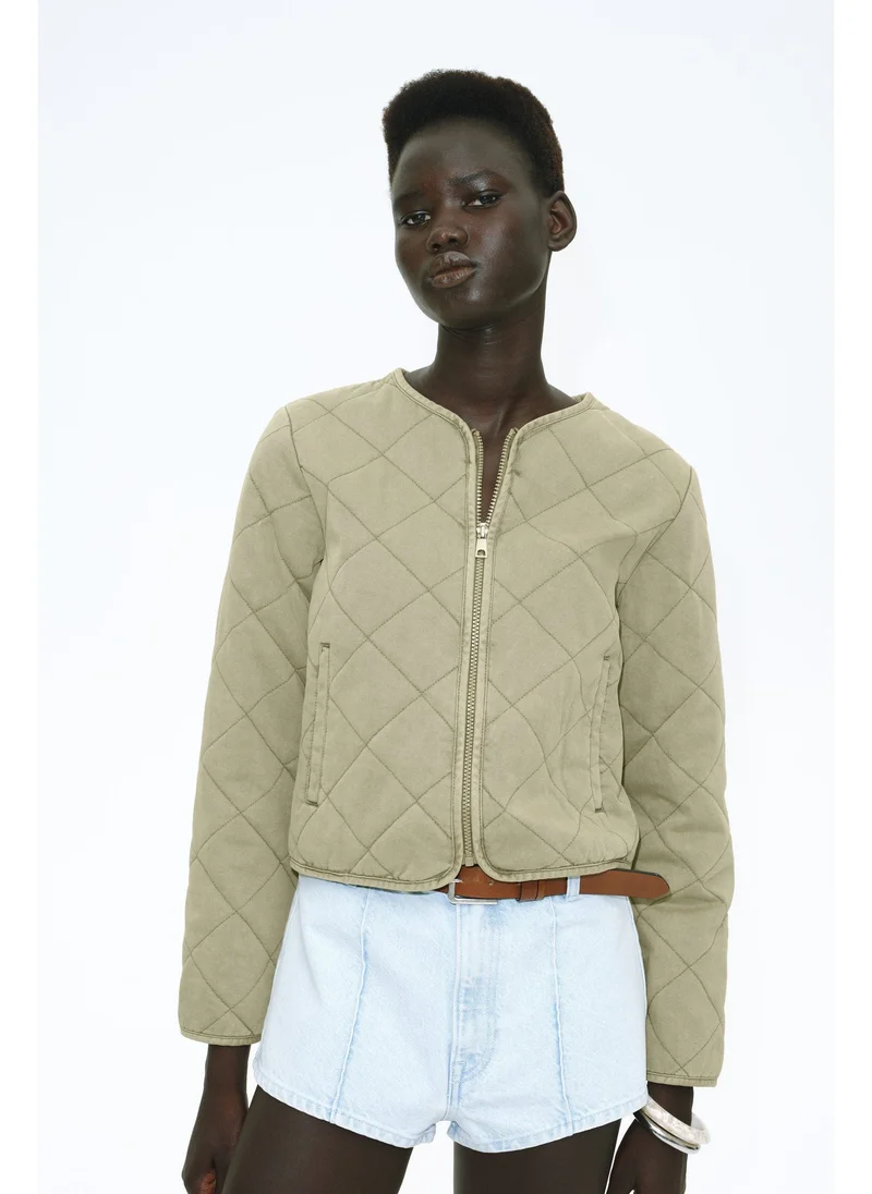 اتش اند ام Quilted cotton jacket