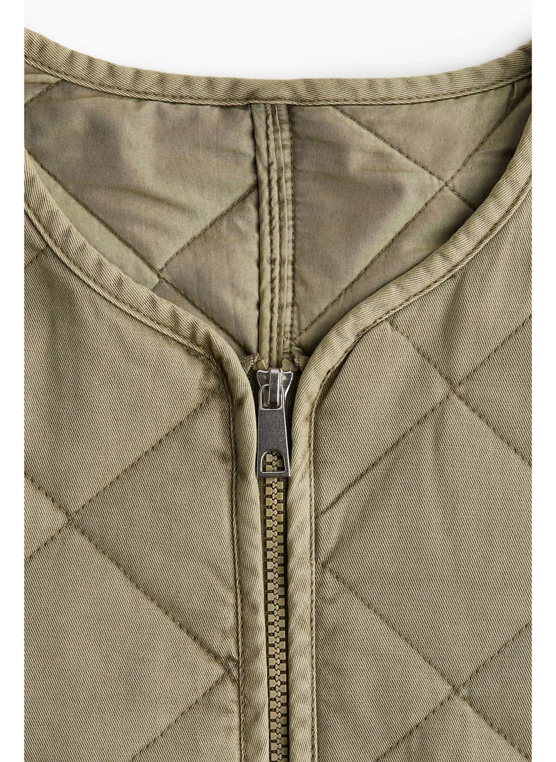 اتش اند ام Quilted cotton jacket