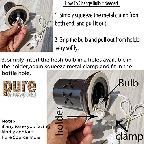 Pure Source India Electric Aroma Diffuser for Home (10 ml Rose & Lavender Fragrance) - Image 4