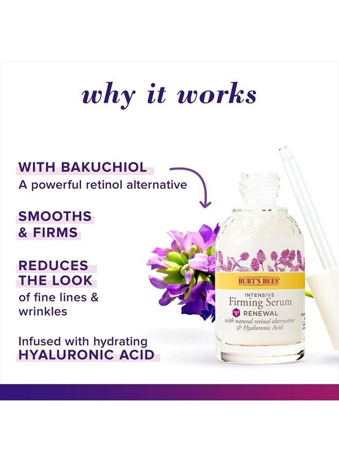Burt's Bees Face Serum, Burt's Bees Retinol Alternative, Facial Care with Hyaluronic Acid, Intensive Firming Skin Care, 1 Ounce - Image 3