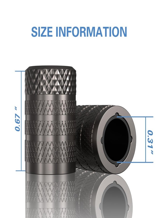 سي كيه أوتو أغطية صمامات إطارات CKAuto، رمادية، 4 قطع/عبوة، مجموعة أغطية صمامات إطارات من الألومنيوم المؤكسد، مقاومة للتآكل، أغطية صمامات عالمية للسيارات والشاحنات والدراجات النارية وسيارات الدفع الرباعي والدراجات الهوائية - Image 4