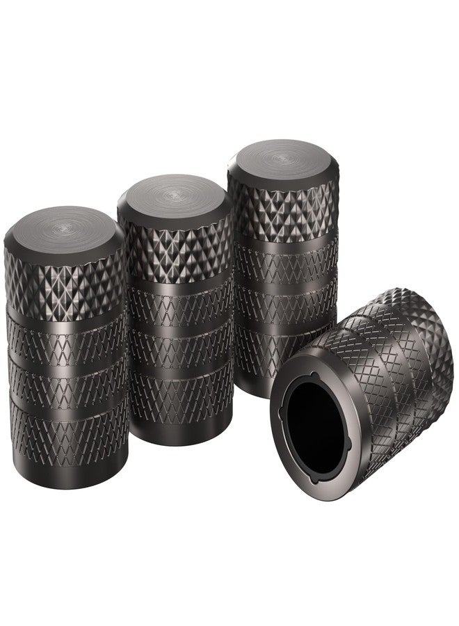 سي كيه أوتو أغطية صمامات إطارات CKAuto، رمادية، 4 قطع/عبوة، مجموعة أغطية صمامات إطارات من الألومنيوم المؤكسد، مقاومة للتآكل، أغطية صمامات عالمية للسيارات والشاحنات والدراجات النارية وسيارات الدفع الرباعي والدراجات الهوائية - Image 1