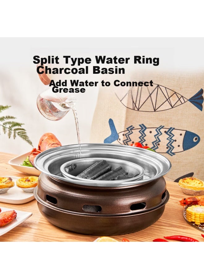 Whitepeak Barbecue Grill, Home Charcoal Korean-style Grill, Charcoal Grill, Barbecue Rack, Indoor Charcoal Stove, Charcoal Enclosure - Image 5