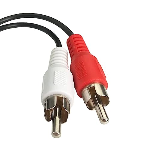 C&E 6 Inch 3.5mm Female to 2 RCA Male Stereo Audio Y Cable, Nickel Plated Adapter Compatible for TV,Smartphones, MP3, Tablets, Speakers,Home Theater - Image 3