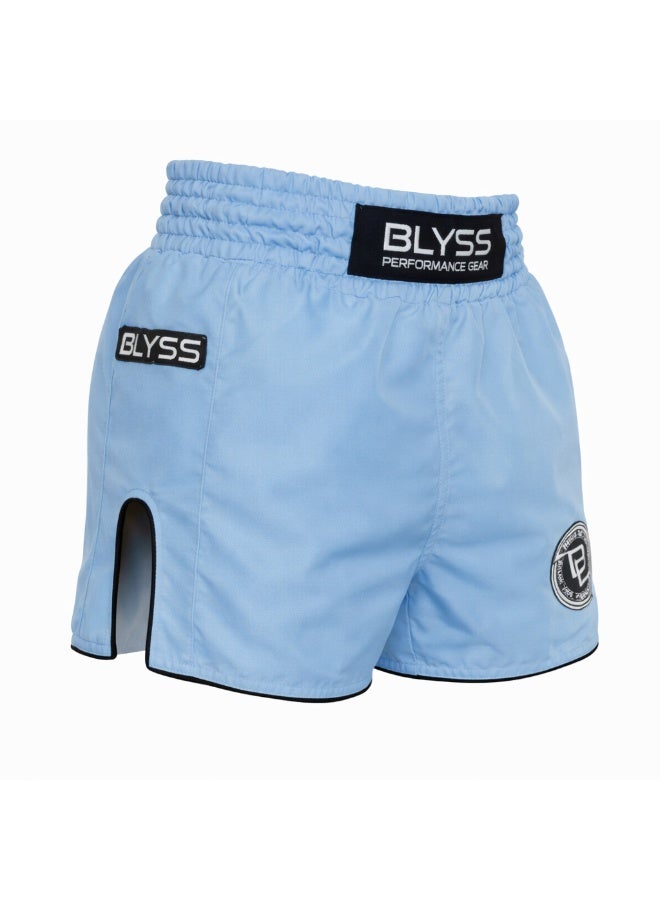 BLYSS Performance Gear Muay Thai Shorts PULSE Sky Blue - Image 3