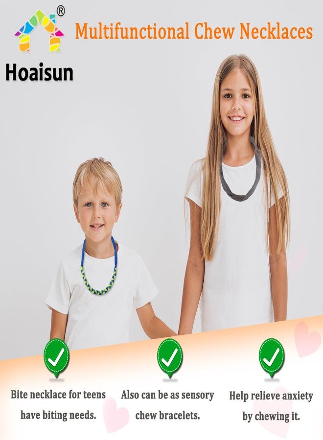 Hoaisun Chew Necklaces for Sensory Boys, Terry Cloth Chewy Necklace Sensory Kids with Chewing, Teething, Biting, Fabric Absorbent Autism Sensory Products with ADHD,SPD, Fidgeting, Anxiety - Image 3