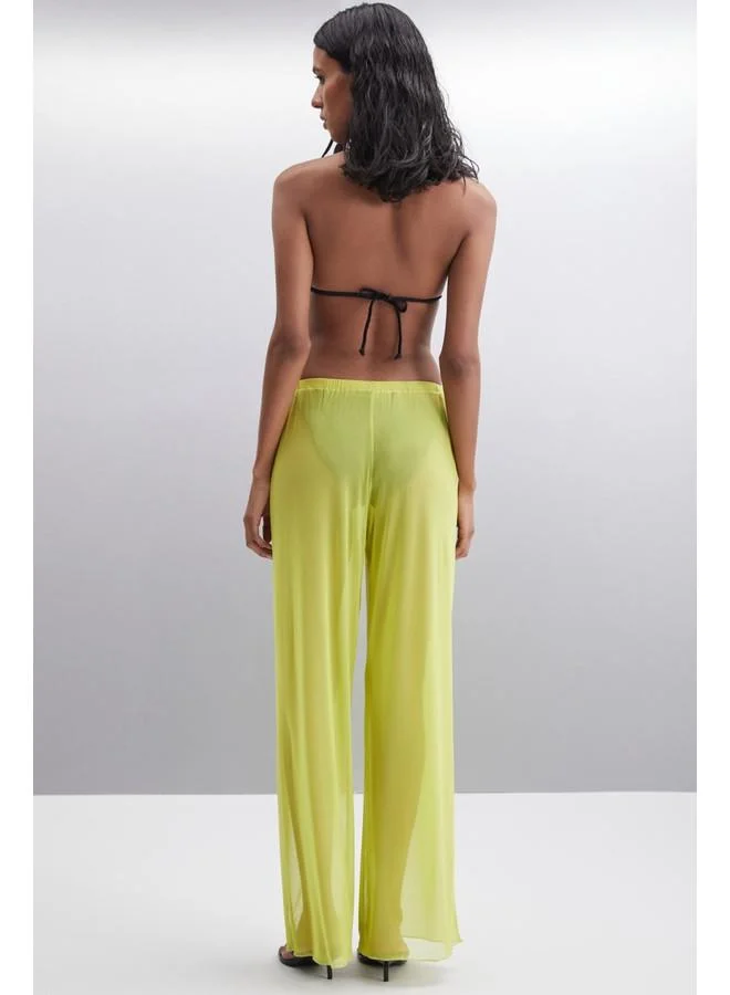 GRIMELANGE Grimelange Arista Women's Summer Tulle Pistachio Green Pants