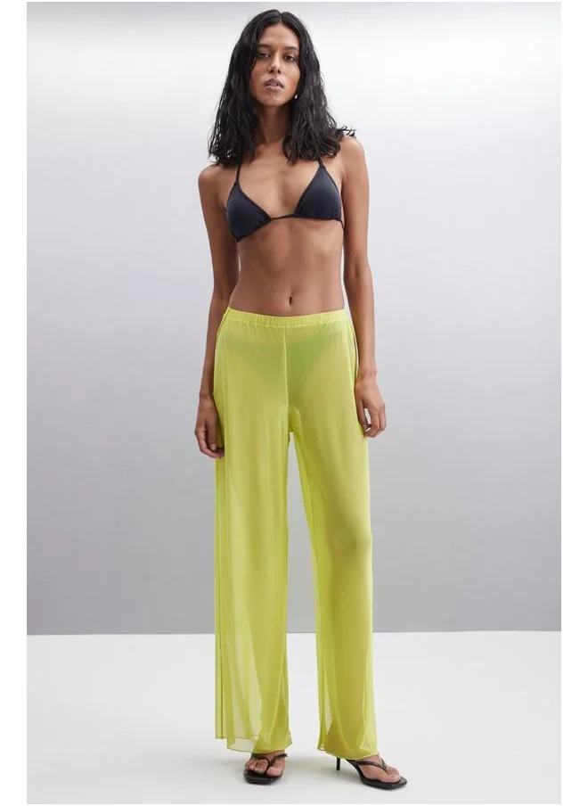 GRIMELANGE Grimelange Arista Women's Summer Tulle Pistachio Green Pants