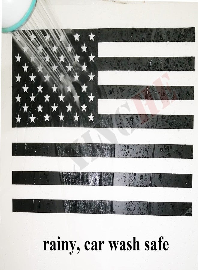 Xinghe for Toyota Tacoma 2016-2022, American Flag Decals for Truck Back Sliding Window, Matte Black USA Flag Decal for Truck Back Window, Waterproof Vinyl, Durable and Easy Remove Truck Decal - Image 5