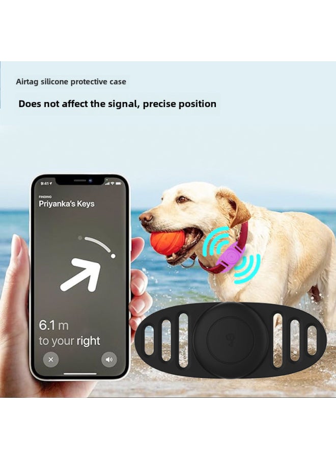 Explosive Suitable For Apple Airtag Protective Case Waterproof All-inclusive Anti-lost Protective Case Airtag Pet Collar - Image 2