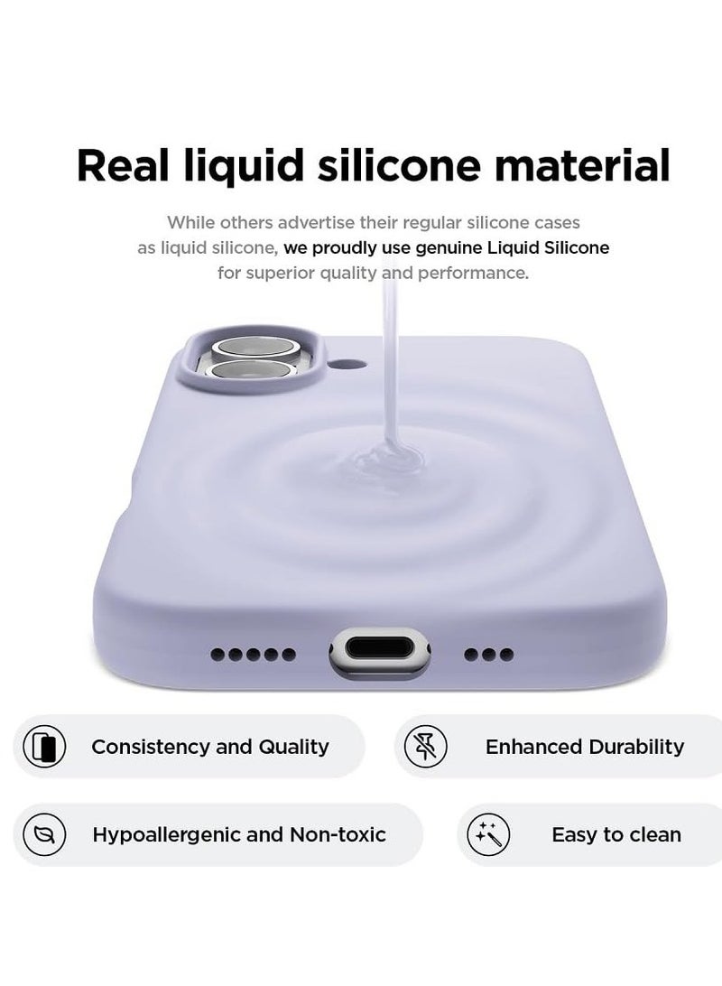 BORTONY iPhone 16 Case 6.1 inch Liquid Silicone Case iPhone 16 Cover Gel Rubber Soft Silky Touch Shockproof Thin Protective Cover for Apple iPhone 16 - Image 3