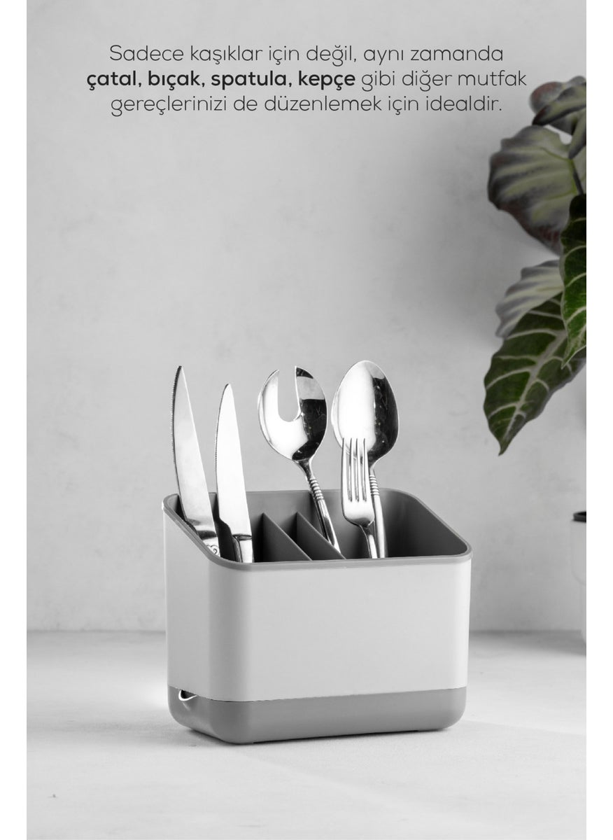 5 Compartment Organizer Cutlery Holder Countertop Spoon Organizer Gray - pzsku/Z4FE7977F4CDBBC6499A3Z/45/_/1728062472/b7534020-898b-4602-9451-8bc4216bf53c