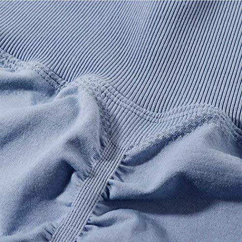 SUUKSESS Women Seamless Butt Lifting High Waisted Leggings Ombre Contour Booty Yoga Pants (Light Blue, L) - Image 5