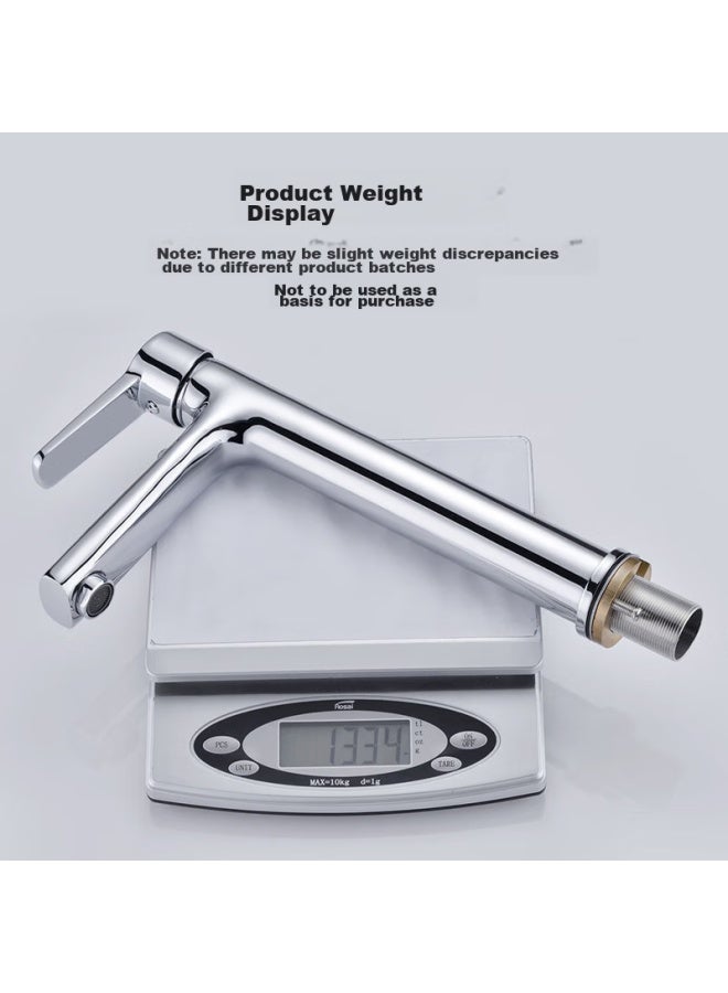 Larsd Raised Basin Faucet, Hot And Cold Basin Faucet, Bathroom Cabinet Art Basin Extended Faucet F042 - Image 5