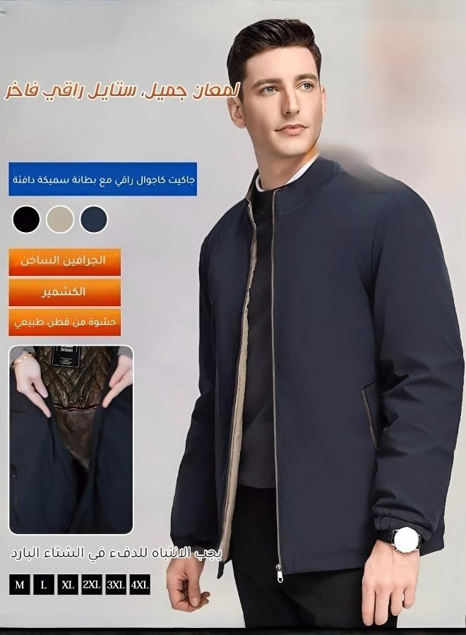 جاكيت رجالي أنيق مبطن لدفء فائق - Image 2