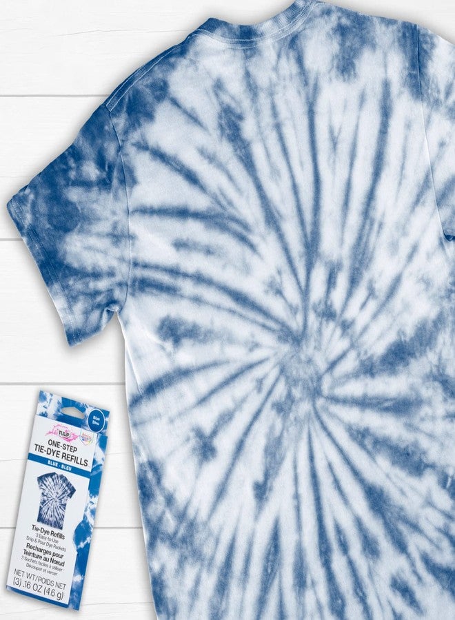 Tulip One-Step Tie-Dye Kit , 3 Fabric Dye Refill Packs, Packs, Blue - Image 5