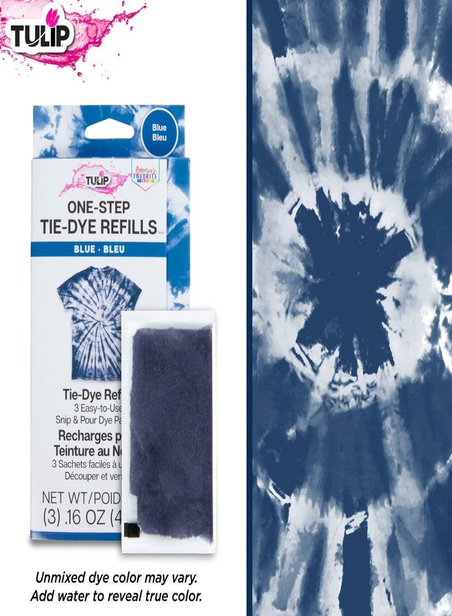 Tulip One-Step Tie-Dye Kit , 3 Fabric Dye Refill Packs, Packs, Blue - Image 4