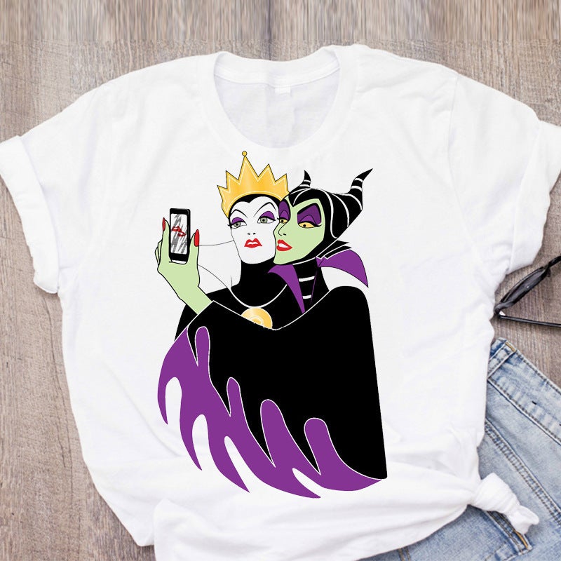 [Send on the same day] cross-border T-shirt women's short-sleeved printed T-shirt cartoon supply women's clothing - Image 1