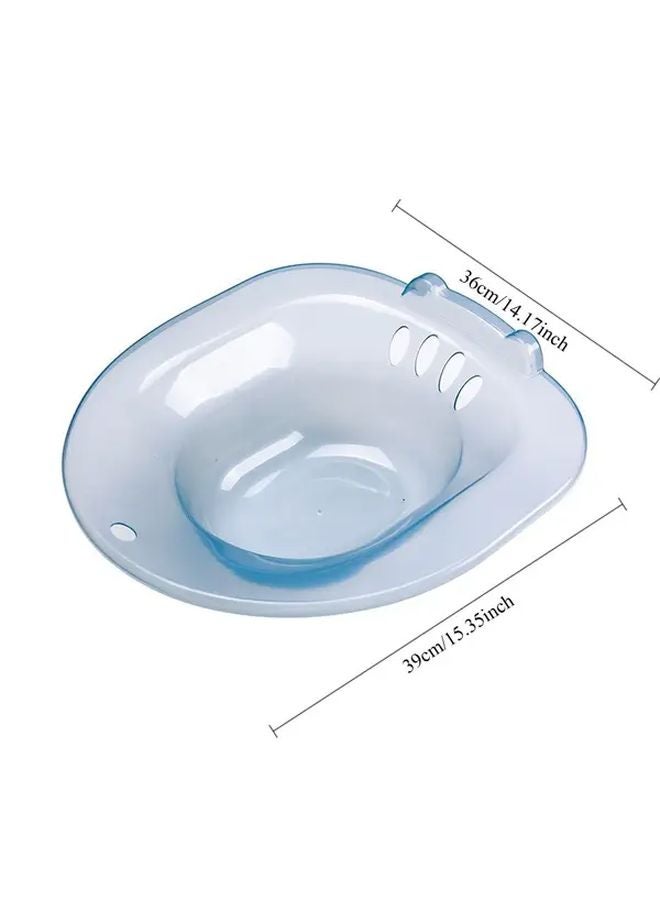 حوض استحمام أزرق للجلوس للعناية بالبواسير بعد الولادة، مناسب للحمام، تصميم بدون قرفصاء - Image 4