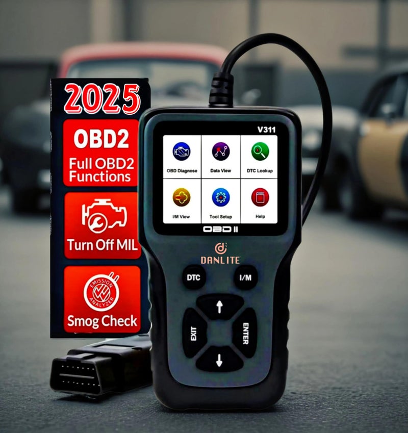 DANLITE TOOLS TECHNICIAN BS6-BS7 Bike Scanning Cable with V311OBD-II Scanner Heavy Duty Molded Universal Wire,ELM 327 Scanner Code Reader with for Wire Checker - Image 3