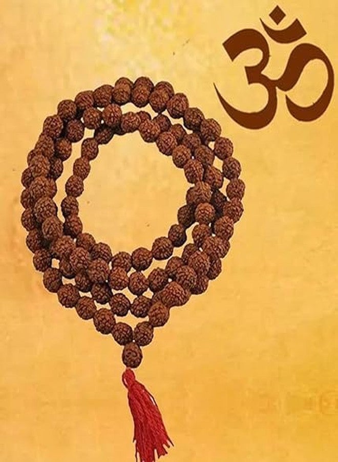 GRI9 Original Rudraksha Mala With Certificate For Wearing And Japa Mala (5 Mukhi Mala, 108 Beads Mala Rosary Garland) - Image 5
