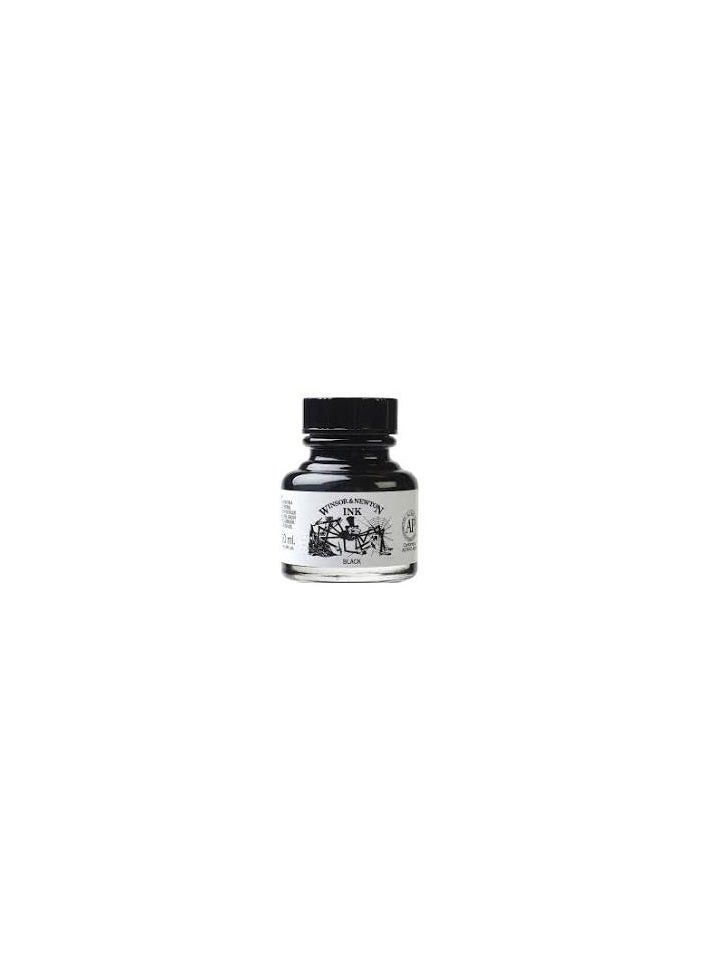 WINSOR & NEWTON - Winsor And Newton Drawing Ink 30 ml Black Indian - Image 1