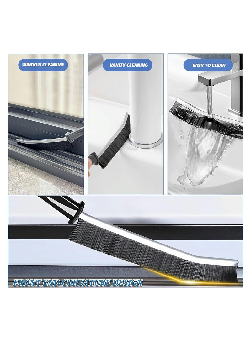 SYOSI 5Pcs Gap Cleaning Brush Hard-Bristled Crevice Cleaning Brush Grout Cleaner Scrub Brush Deep Tile Small Crevice Cleaning Brush Tool Joints Brush for Kitchen Bathroom Fan Window Rails - Image 2