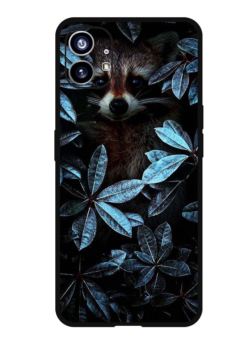 Theodor Protective Case Anti Scratch Shock Proof Bumper Cover For Nothing Phone 1 Animal Between Leaves - Image 1