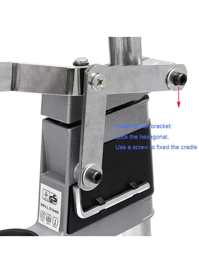 XDLB XDLB IMITABLE 400mm Electric Drill Stand Power Tools Accessories Bench Drill Press Stand DIY Tool Base Frame Drill Holder Drill Chuck Angle Drill 13 mm Chuck Size DRILL NOT INCLUDED  - Image 2