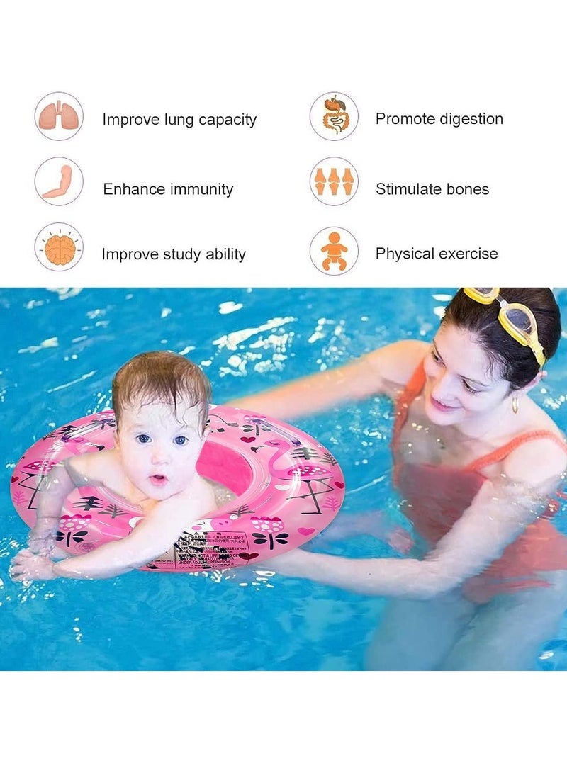 SYOSI Baby Swimming Float Ring,Baby Swimming Float,Baby Swimming Ring,Baby Swimming Float Ring Pool,Inflatable Swimming Ring with Float Seat for 6-48 Months Children. - Image 2