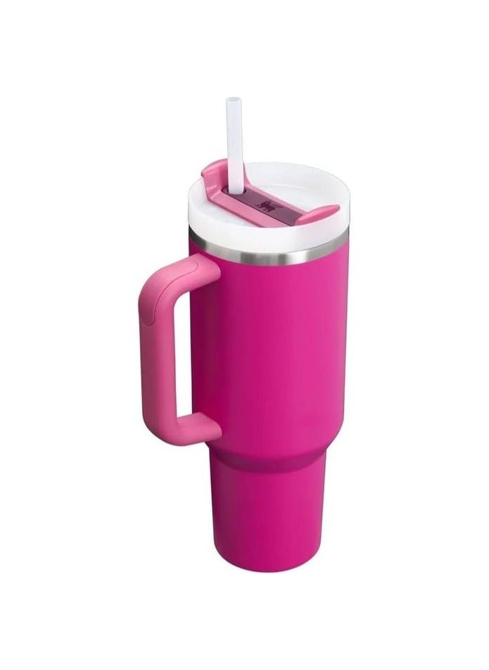Stanley Stainless Steel Thermal Mug with Lid and Straw Keeps Hot, Cold and Iced Drinks 1.18L  - Image 2