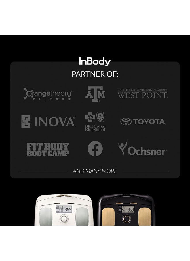 InBody - InBody H20B Smart Full Body Composition Analyzer Scale - Full Body Digital Scale, BMI Measurement Tool, Body Fat Analyzer, Muscle Mass Inbody Scale - Bluetooth Connected, Soft White - Image 1