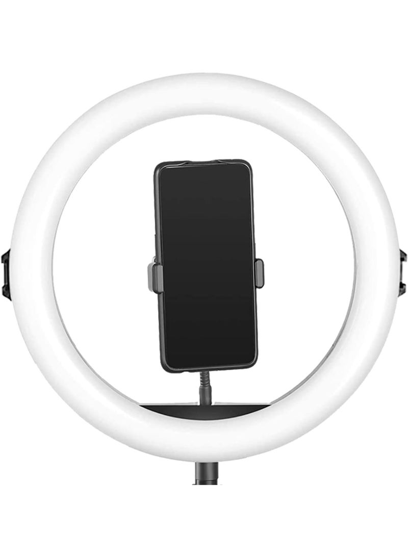 10-Inch LED Ring Light with Adjustable Tripod and Phone Holder – USB Powered with Bluetooth Remote and 220 LED Beads  - Image 2