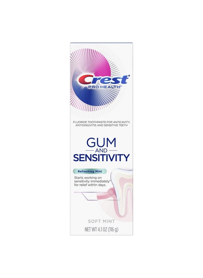 Crest Pro-Health Gum And Sensitivity, Sensitive Toothpaste, Refreshing Mint, 4.1 Ounce  - Image 1