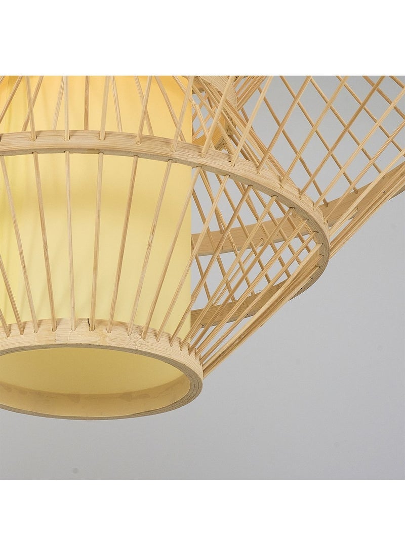 Bamboo 4458-75 Single Wicker Pendant Lamp 101 x 120 cm Living Room / Sitting Room E27 Modern White 1 - pzsku/Z4FE8A4419D6A4E2B4694Z/45/_/1730837893/2fb8291a-6782-4b66-96df-02245472cdb5