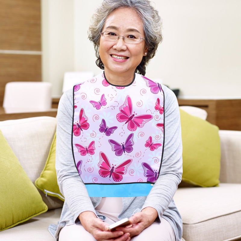 Adult Bib for Eating Protective Elderly Bib Clothing Protector - Image 1