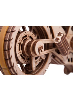 Wood Trick Wood Trick Motorcycle w/Rubber Band Motor Rides up to 16ft - Mechanical Model Kits for Adults and Kids - 10x4-3D Wooden Puzzles for Adults and Kids - Engineering DIY 3D Puzzle Wooden Models  - Image 2