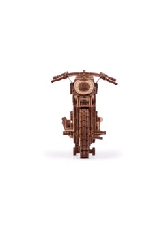 Wood Trick Wood Trick Motorcycle w/Rubber Band Motor Rides up to 16ft - Mechanical Model Kits for Adults and Kids - 10x4-3D Wooden Puzzles for Adults and Kids - Engineering DIY 3D Puzzle Wooden Models  - Image 3