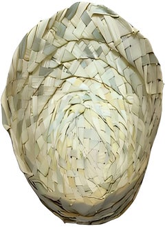 Generic Boho Handmade wicker basket (palm leaves) for storage and decoration - small size  - Image 2
