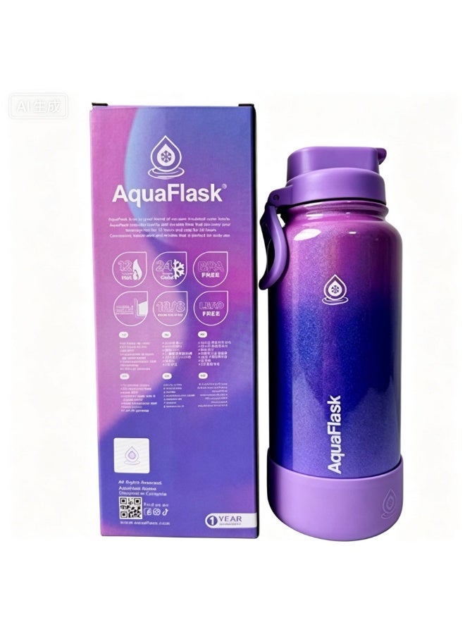 AquaFlask Stainless Steel Water Bottle - Image 1