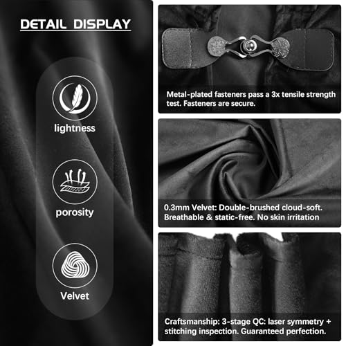 HOMELEX Renaissance Hooded Cloak Halloween Medieval Costume Cosplay Short Cape for Men and Women - Image 4