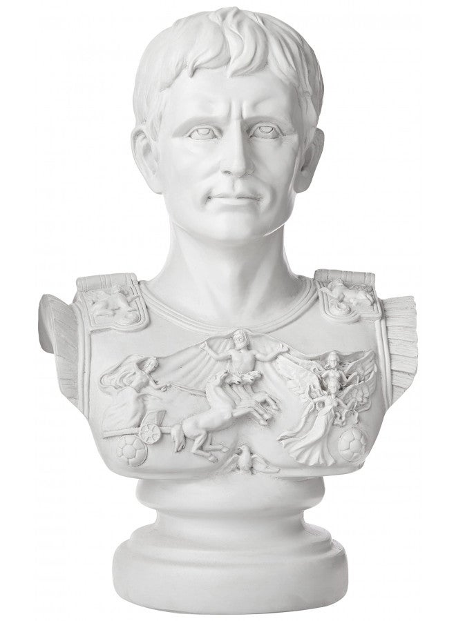 Design Toscano Augustus Caesar Primaporta Bust Statue, 10.5" Wx6.5 Dx18 H, Antique Stone - Image 2
