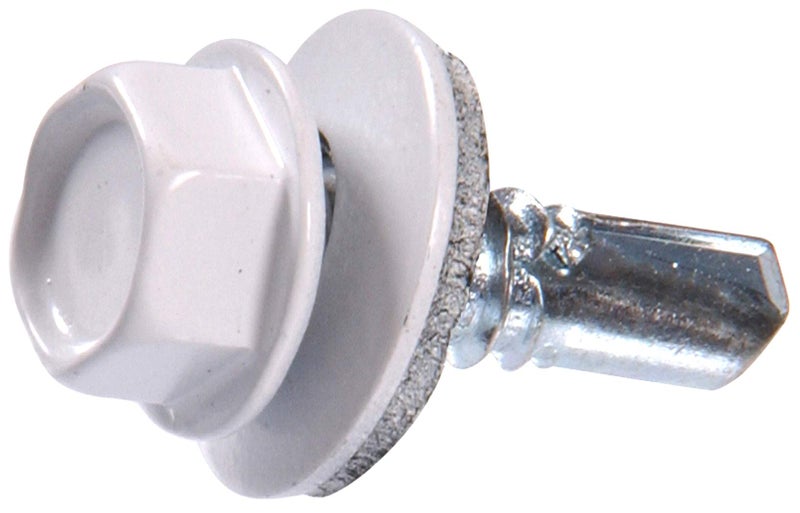Hillman The Hillman Group 48049 14 X 78Inch White Painted Head Lap Stitch Screw 1Pound