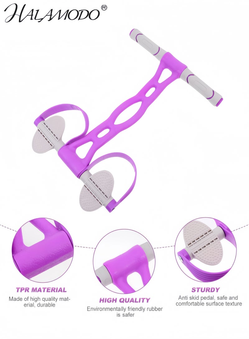 HALAMODO Multifunction Tension Rope, Elastic Yoga Pedal Puller Resistance Band, Natural Latex Tension Rope Fitness Equipment, for Abdomen/Waist/Arm/Leg Stretching Slimming Training - Image 2