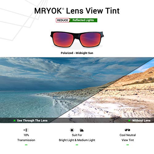 Mryok Polarized Replacement Lenses for Oakley Half Jacket - Midnight Sun - Image 5
