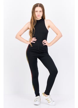 adidas Originals Women Sportswear Fit Sleeveless Training Jumpsuit, Black  - Image 1
