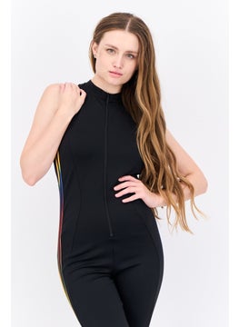 adidas Originals Women Sportswear Fit Sleeveless Training Jumpsuit, Black  - Image 2