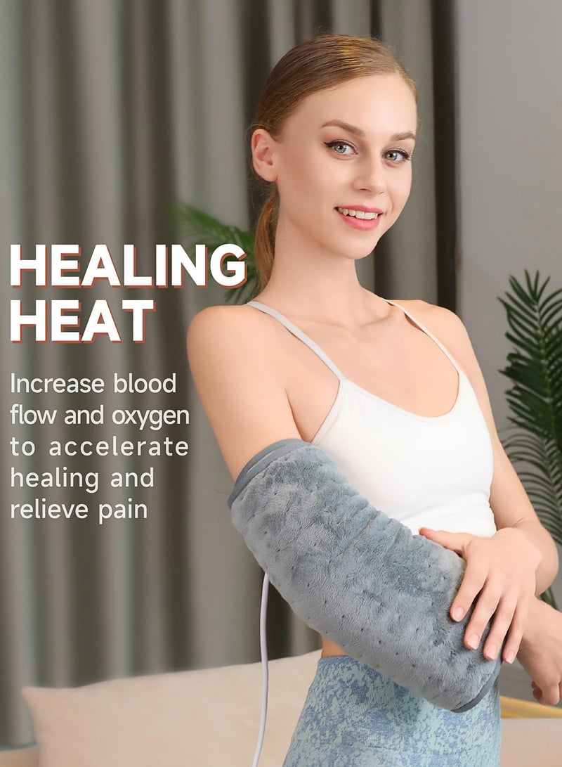 HailiCare وسادة تدفئة بطانية العلاج الطبيعي التخلص من التعب دافئ شتوي لتخفيف آلام الظهر وسادة حرارة رطبة للرقبة والكتفين مع إيقاف التشغيل التلقائي إعدادات الحرارة الكهربائية أفضل هدايا دافئة للنساء - Image 4